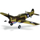 GUILLOWs P-40 Warhawk 405 Powered Balsa Flying Model Kit