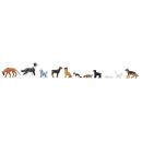 Faller 151902 Cats (4) & Dogs (8) Figure Set