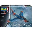 Revell 03832  F-86D Dog Sabre 1:48 originalgetreuer Modellbausatz für Fortgeschrittene, unlackiert