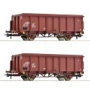 2-tlg. Set: Offene Güterwagen, DR; 76006  Roco
