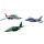 Revell 03810 Modellbausatz 50th Anniversary Alpha Jet I Maßstabsgetreue Nachbildung im Maßstab 1:144 I 378 Teile für drei separate Modelle I Modellbausatz für Luftfahrt-Enthusiasten ab 10 Jahren
