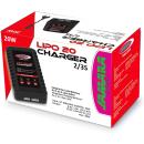 JAMARA 413117 - Ladegerät LiPo 20 2S/3S - mit integriertem Balancer