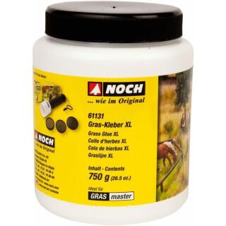 NOCH 061131 Gras-Kleber XL, mit Spezialklebstoff für Modellbau, 750 g langanhaltende Beflockung