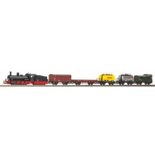 Piko 57123 Start-Set mit Bettung Güterzug Dampflok G7 mit 5 Güterwagen